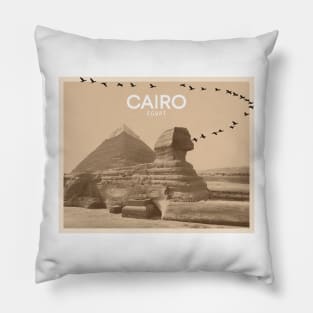 Great Sphinx of Giza Landmark Graphic Art Pillow