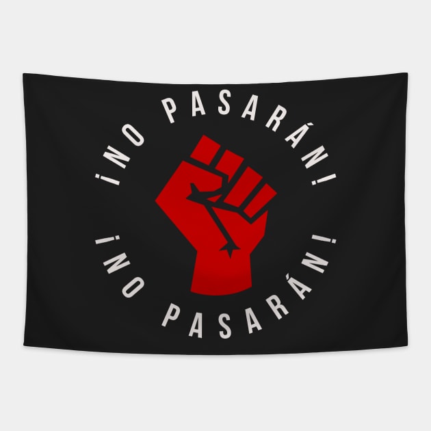 No Pasaran Tapestry by n23tees