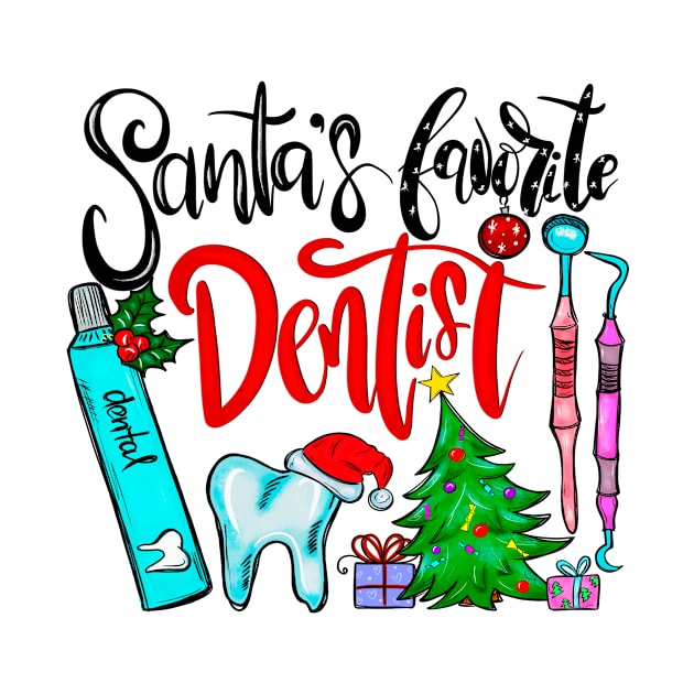 Santa’s Favorite Dentist Christmas by OrnamentallyYou