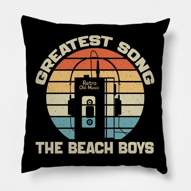 The Beach Boys Pillow by TeknologiModern