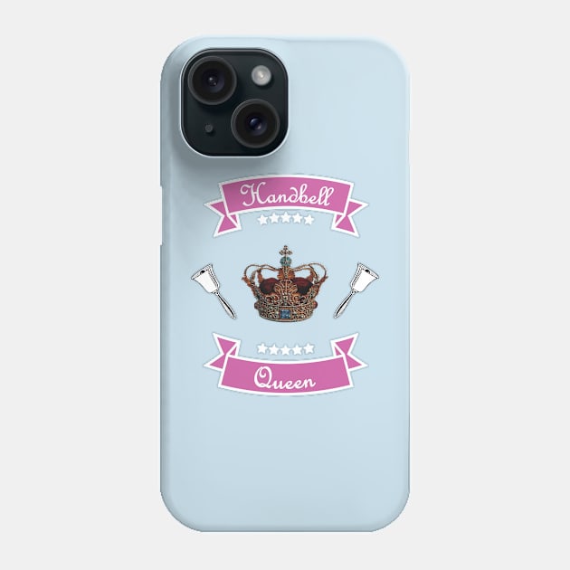 Handbell Queen Pink on Blue Phone Case by SubtleSplit