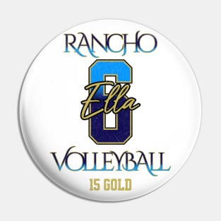 Ella #6 Rancho VB (15 Gold) - White Pin