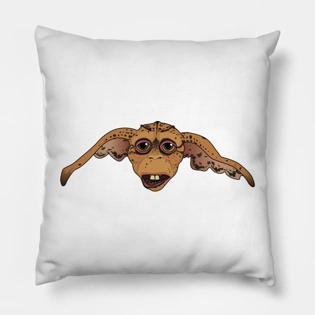 Lenny Gremlin Pillow by Jakmalone