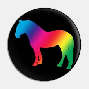 Rainbow pony Pin