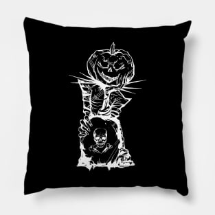 Zombie Pumpkin Pillow