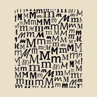 M - Typography (Black) T-Shirt