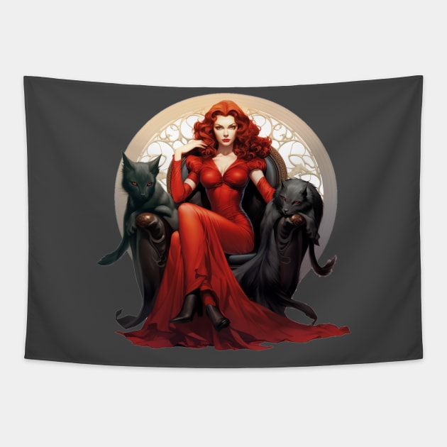 Scarlet Tapestry by Jason's Finery