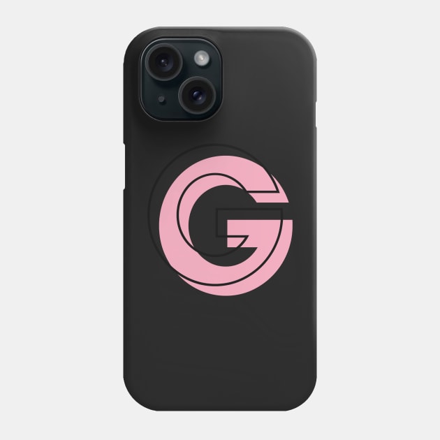 G Letter Initial Monogram Girly Pink Minimal Phone Case by Asilynn