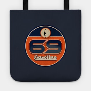 69 Gasoline Vintage Sign Tote