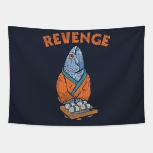 Revenge Fish Distressed Tapestry