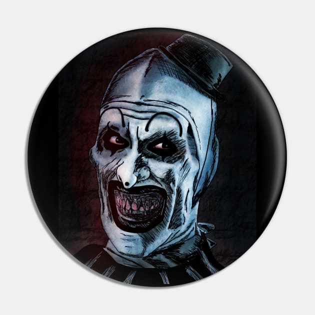 Art The Clown Pin by RG Illustration