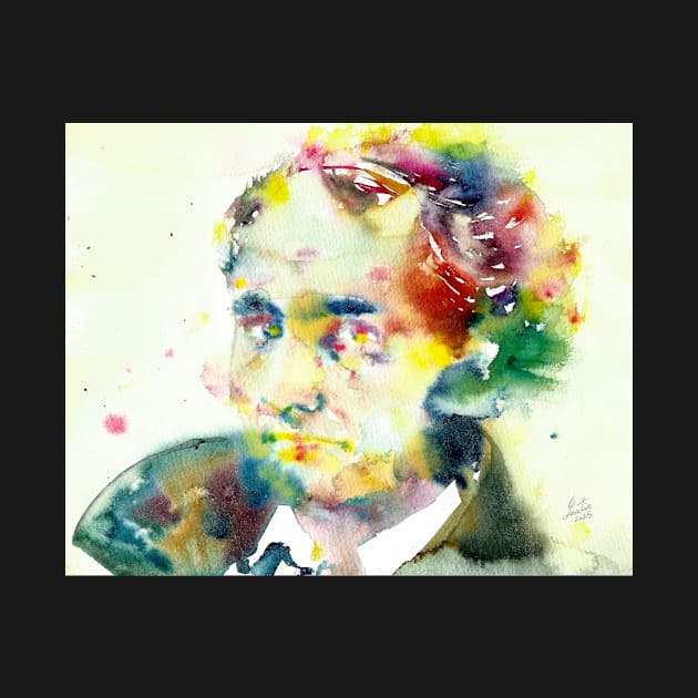 CHARLES BAUDELAIRE - watercolor portrait .4 by lautir