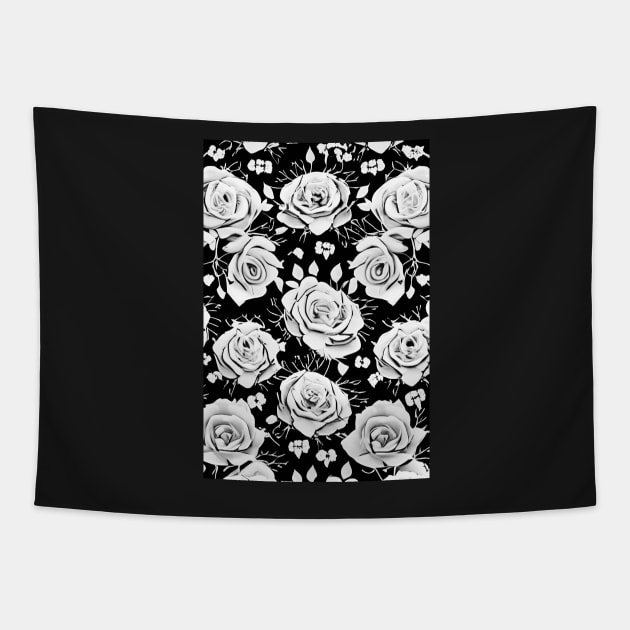 rose pattern Tapestry by FineArtworld7