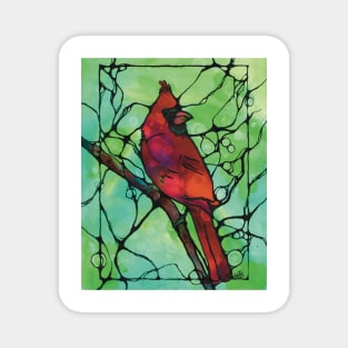 Red cardinal Magnet