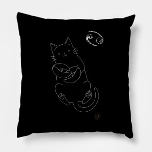 Dark Cat Cancer Pillow