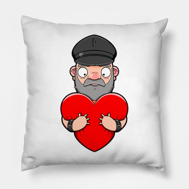 Hot Leather Daddy Pillow by LoveBurty