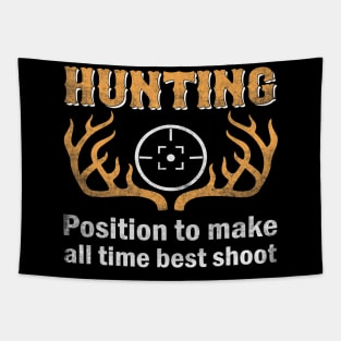 Hunting deer trophy best shot Hunting gear 1 Tapestry