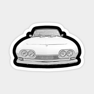 Reliant Scimitar 1960s British classic car monochrome Magnet