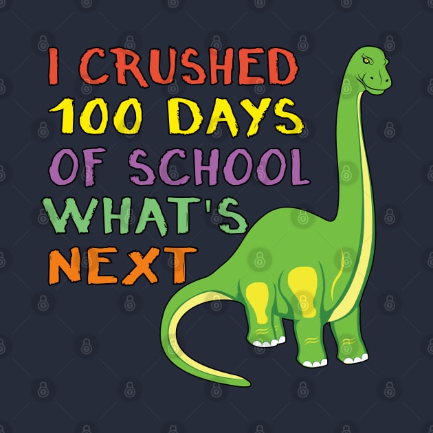 100 Days of School Dinosaur 100th Day Student Kids Dino by Maxx Exchange