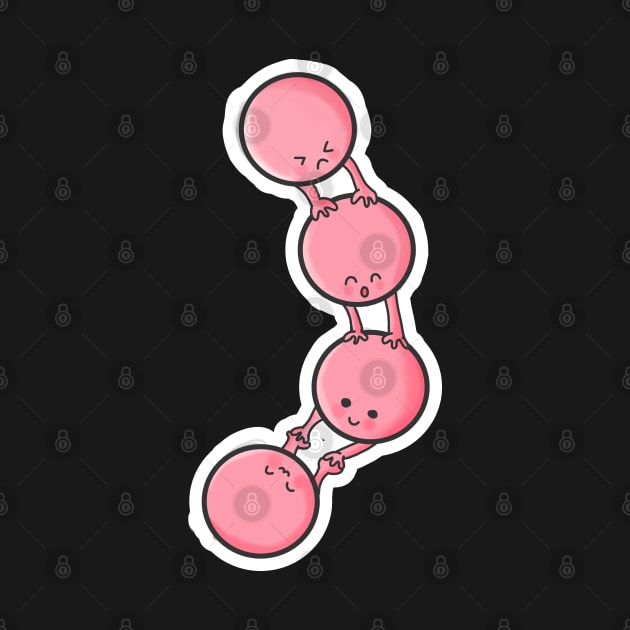 Funny streptococcus chain by Dr.Bear