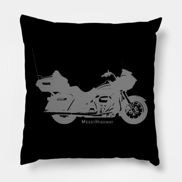 Harley Road Glide Ultra 19, shadow Pillow by MessyHighway