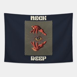 Hand Eyes Neck Deep Tapestry