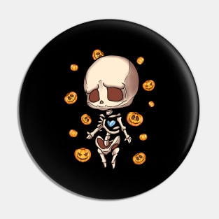 HALLOWEEN - CHIBI SKELETON Pin