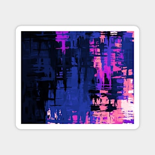 Genderfluid Pride Rough Crisscross Paint Magnet