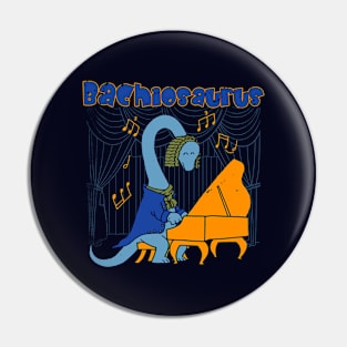 Sebastian Bach Cute Kawaii Musician Brachiosaurus Bach Music Cartoon Pin