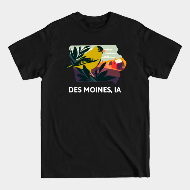 Discover Des Moines, IA - Des Moines Iowa - T-Shirt