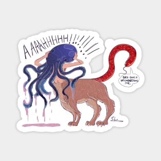 Wacky hybrid Illustration Magnet