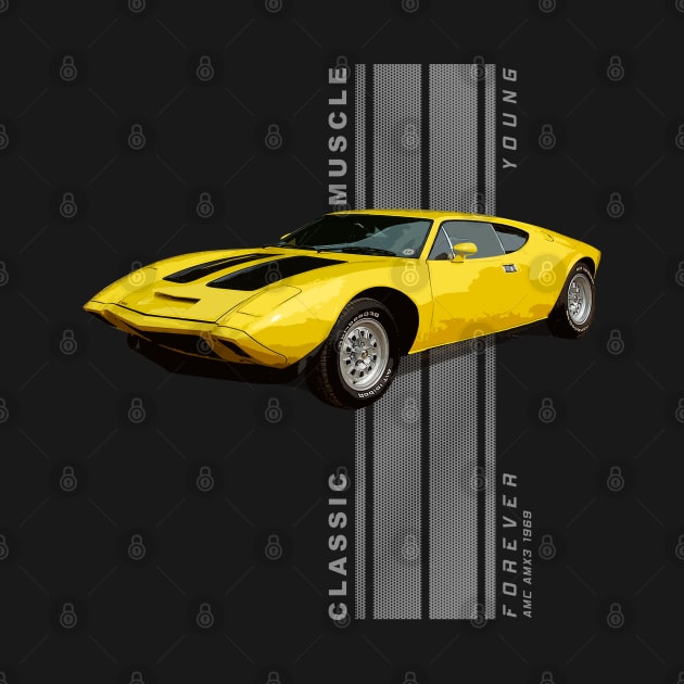 AMX3 Classic American Muscle Cars Vintage by Jose Luiz Filho