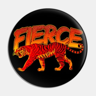 Retro Fierce Tiger Pin