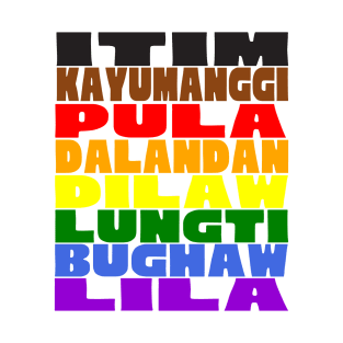 Pride Colors in Tagalog T-Shirt