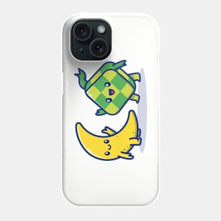 Cute Ketupat With Cute Moon Phone Case