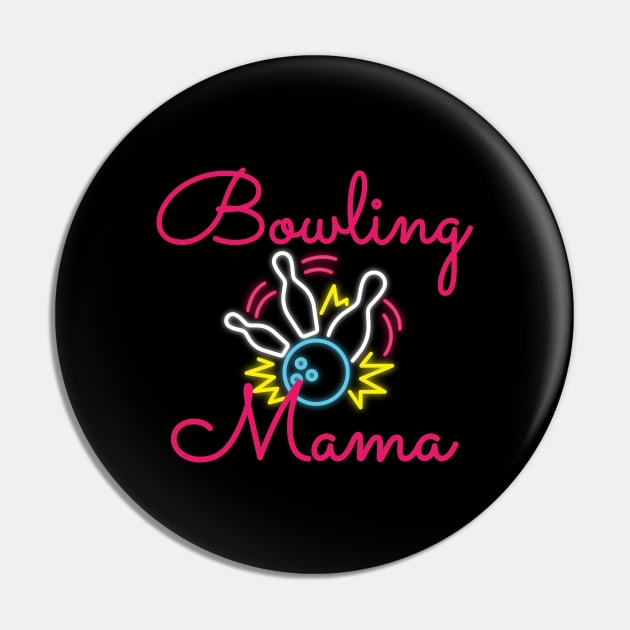 Bowling mama Pin by KC Happy Shop