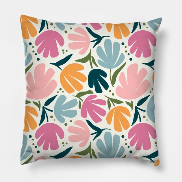 Bold Floral Pillow by Paprica
