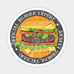 Official Burger Expert Cheeseburger Logo Magnet