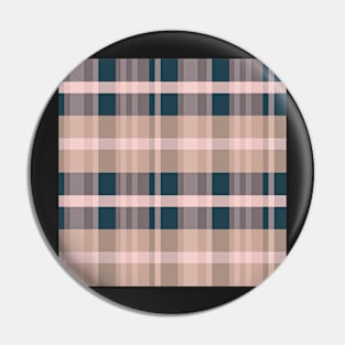 Cottagecore Aesthetic Iagan 1 Hand Drawn Textured Plaid Pattern Pin