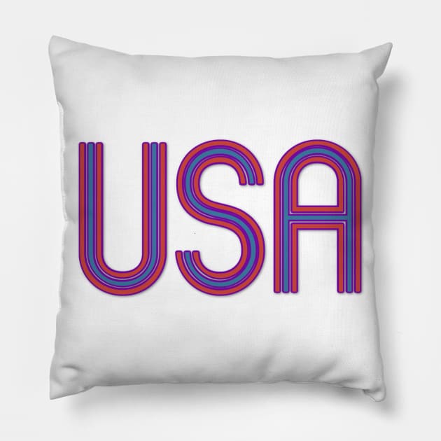 USA 4th of July Pillow by DesignsbyZazz