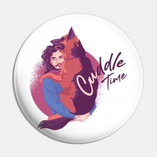 Dog Cuddle Time Pin