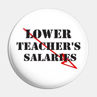 lower teacher's salaries Pin