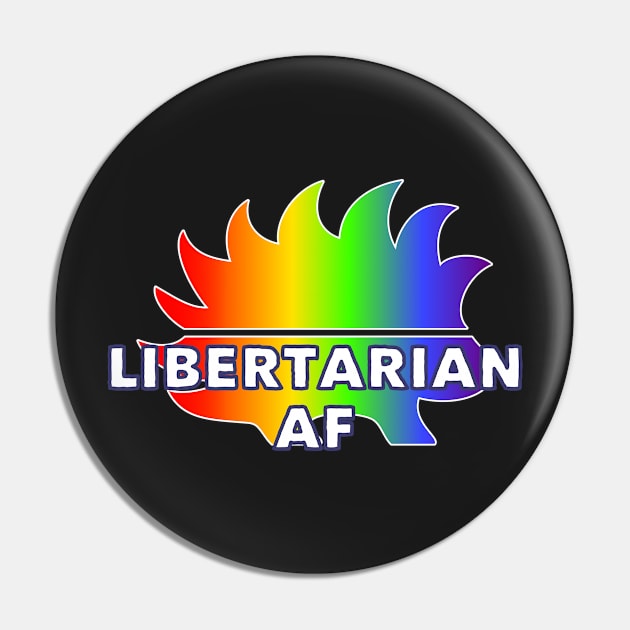 Libertarian AF Distressed Gay Pride LGBT Vote 2020 President Pin by markz66