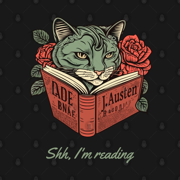 Cat and Book Retro 15 by Lita-CF