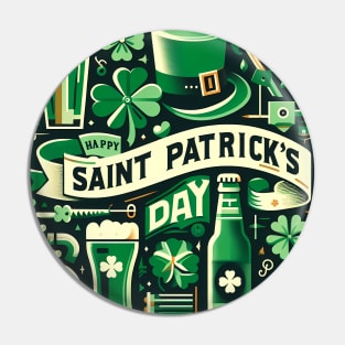 Happy Saint Patricks Day Pin