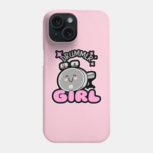 DRUMMER Girl Drum Set Gifts Phone Case