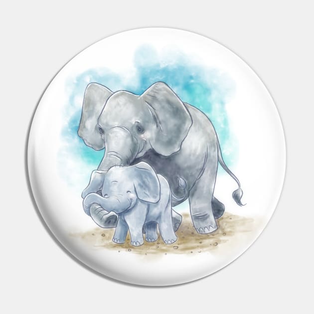 Baby Elephant Pin by ThirteenthFloor