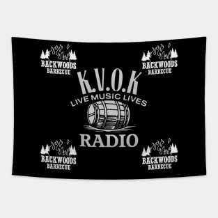 kvok backwoodsbbq banner Tapestry