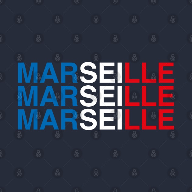 MARSEILLE French Flag by eyesblau