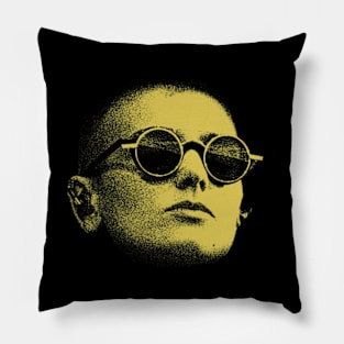 Yellow Sinead O'Connor Vintage Pillow